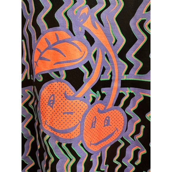 Crooked Tongues Rave and Misbehave May 6 Black Hoodie Size M Unisex Cherry Print - Picture 2 of 9